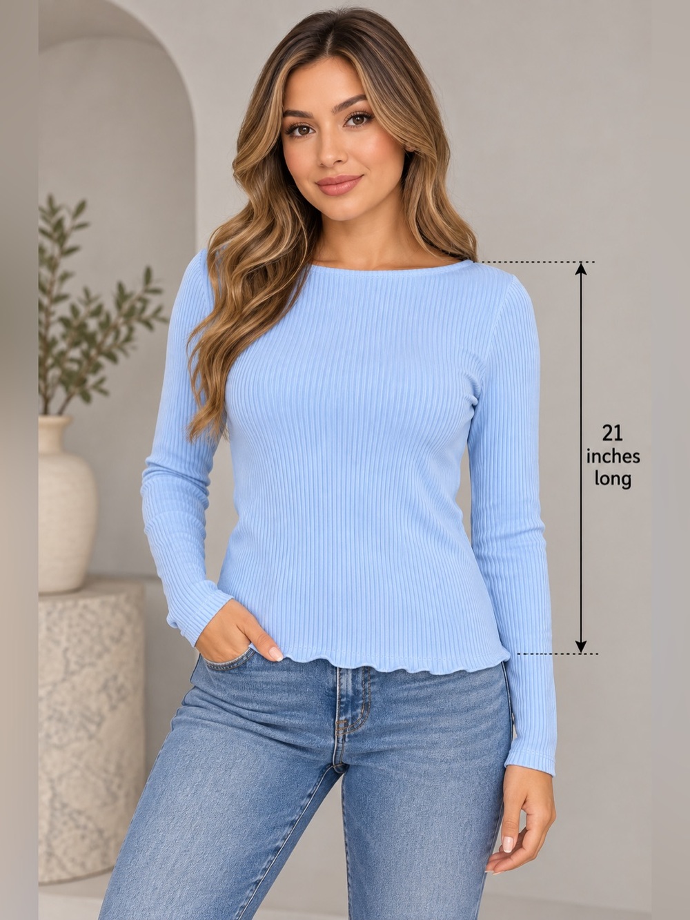 Banana Republic Women's Ribbed Long Sleeve
Top - Size Small